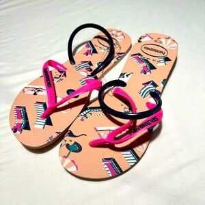 Havaianas Beach Style print sandals 7/8 W